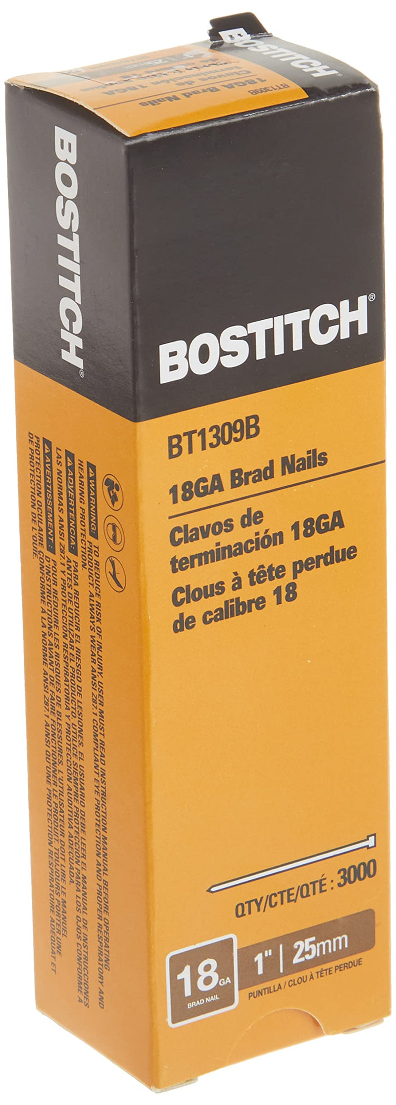 BOSTITCH Brad Nails, 18 GA, 1-Inch, 3000-Pack (BT1309B) - NewNest Australia