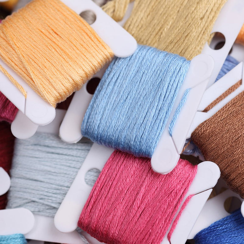 Caydo Embroidery Floss 50 Skeins Cross Stitch Thread, Friendship Bracelets String with 12 Pieces Floss Bobbins 50 Color - NewNest Australia