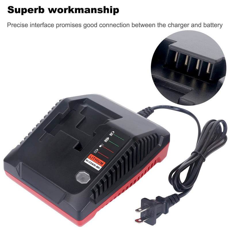 Lasica 18V 3.0A Fast Battery Charger PCXMVC Replacement for Porter Cable 18V Battery Charger, Compatible with Porter-Cable 18-Volt Cordless Tools NiCad, NiMh & Lithium-Ion Battery PC18BL PC18BLEX - NewNest Australia