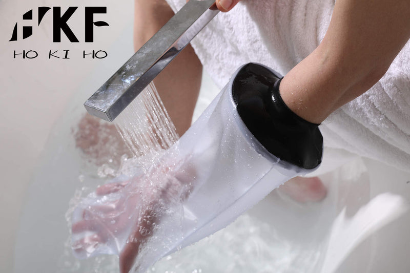 HKF HO KI HO Adult Waterproof Cast Cover Protector Hand for Shower, Plaster Bandage Protector Watertight for Broken Hand, Wrist,Reusable Keeps Hand Dry Fits Unisex Adult.Upper Circ OD/ID(5.5/1.8in) - NewNest Australia