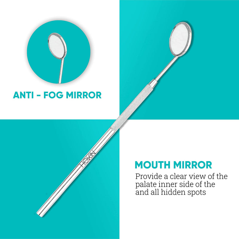 Dental Care Set Dental Premium Teeth Cleaning Tartar Remover Dental Probe Mouth Mirror Scaler Made of Stainless Steel - NewNest Australia