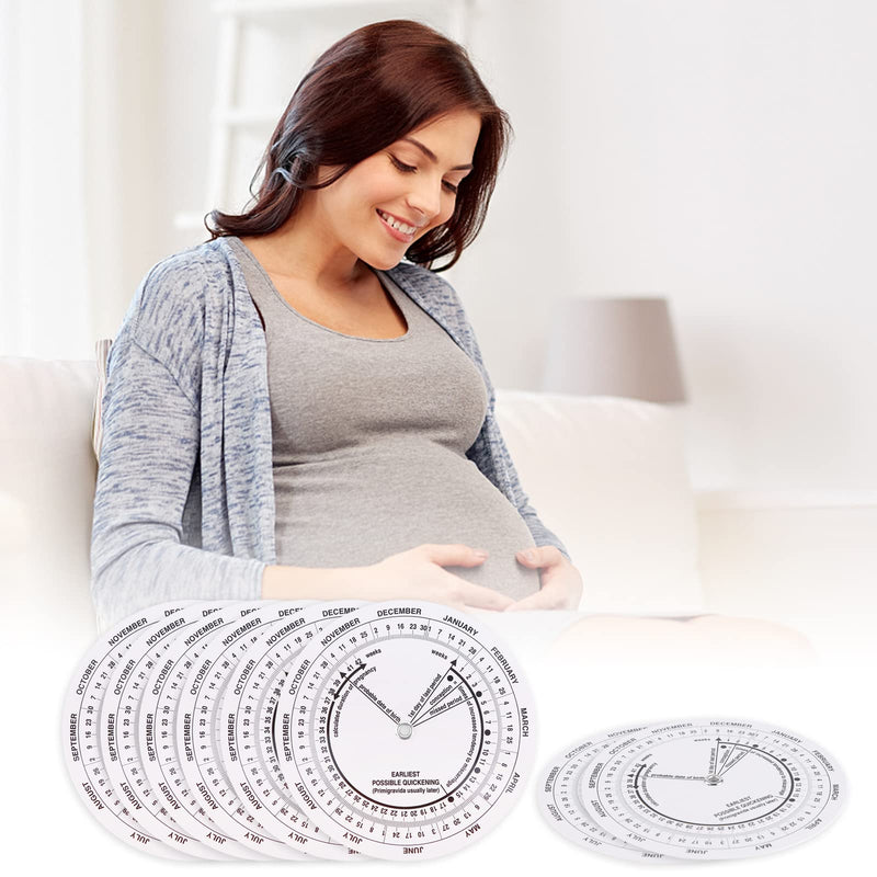 8Pcs Pregnancy Wheel, Professional Obstetric Pregnant Due Date Calculator for OB-GYN, Birth Date Finder Wheel for Doctors Midwives Nurses Patients Mom Ovulation Fertility Predictor and Tracker - NewNest Australia