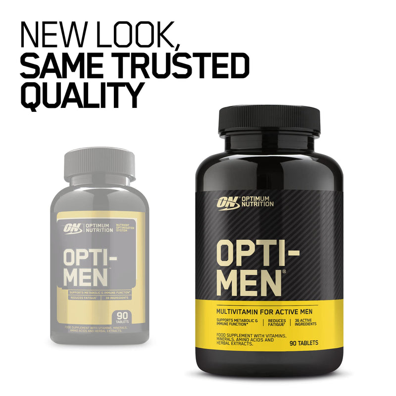 Optimum Nutrition Opti-Men Multivitamin Supplements for Men with Vitamin D, Vitamin C, Vitamin A and Amino Acids, 30 Servings, 90 Capsules 90 Count (Pack of 1) - NewNest Australia