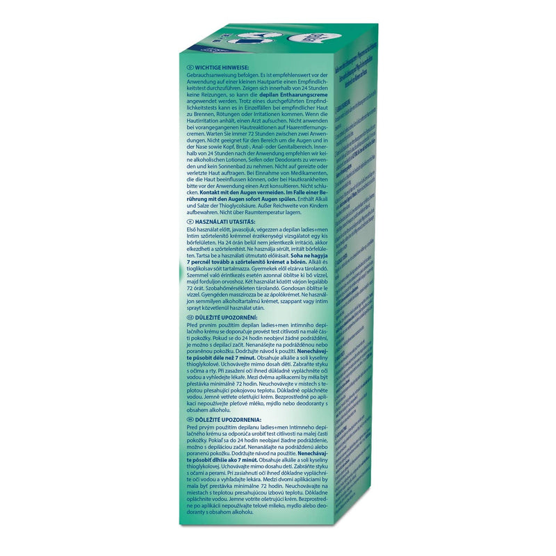 Intimate hair removal cream for men and women depilan - extra gentle hair removal in the intimate area, 75ml + 30ml care cream single pack - NewNest Australia