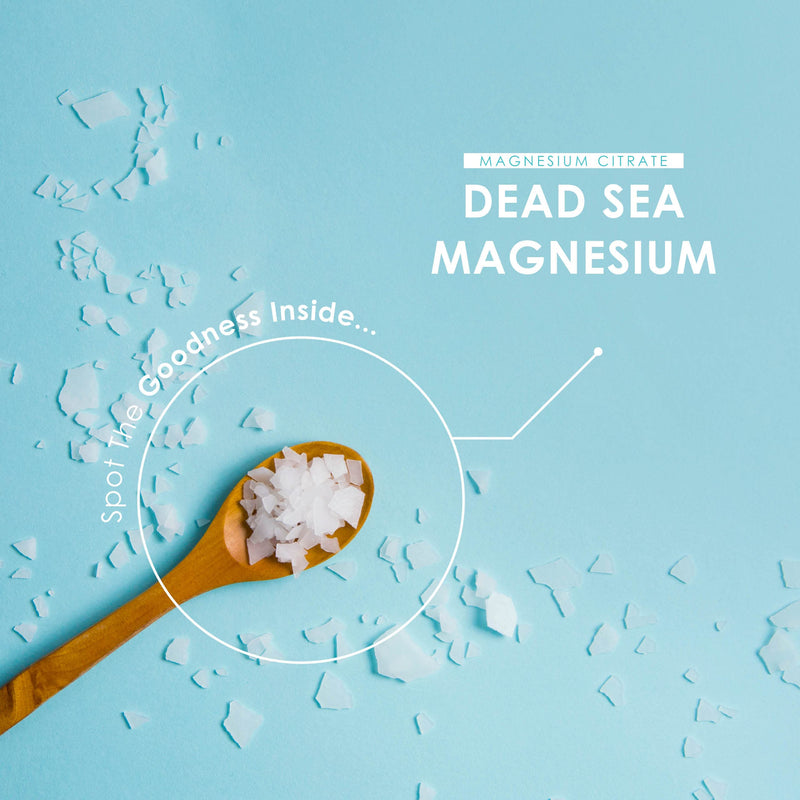 Magnesium Citrate 1480mg with BioPerine® - Sourced from The Dead Sea - Providing 440mg Elemental Magnesium - Supports The Nervous System - Reduces Tiredness and Fatigue - 90 Vegan Capsules 90 Count (Pack of 1) - NewNest Australia