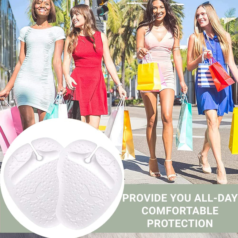 3 Pairs Self Adhesive Gel Cushion Pad Sandal Padding Gel Metatarsal Pads Flip Flops Pads Shoes Grip Pads for Sandals Forefoot Cushions Inserts Thong Toe Protectors Relief Pain - NewNest Australia