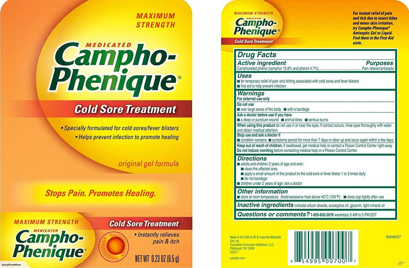 Campho-Phenique Cold Sore Treatment 0.23 oz (Pack of 3) - NewNest Australia