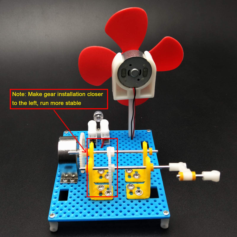EUDAX DIY Dynamo Lantern Educational STEM Building Toy, Hand Cranked Power Generator,Generators Science Kit, Light Bulb Science Experiments Kits for Kids Age - NewNest Australia