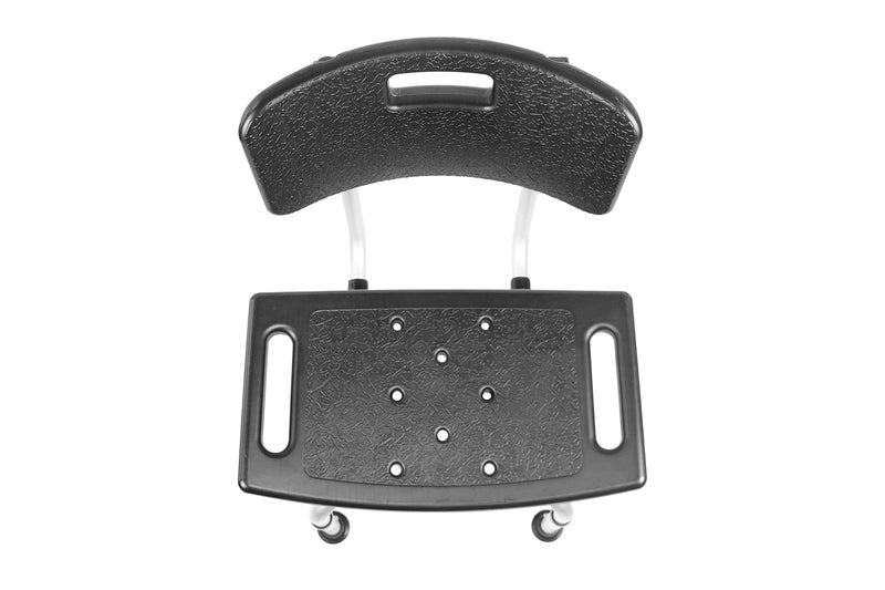 Pepe Shower Chair For Seniors With Backrest, Shower Stool, Height Adjustable, Bathroom Stool For Shower, Shower Seat, Black, Bath Stool, Bathroom Chair With Backrest, Tool-Free Assembly - NewNest Australia