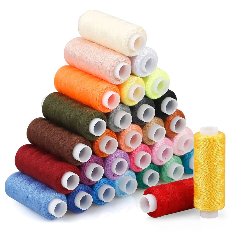 CiaraQ Sewing Threads Kits, 30 Colors Polyester 250 Yards Per Spools for Hand Sewing & Embroidery Machine - NewNest Australia