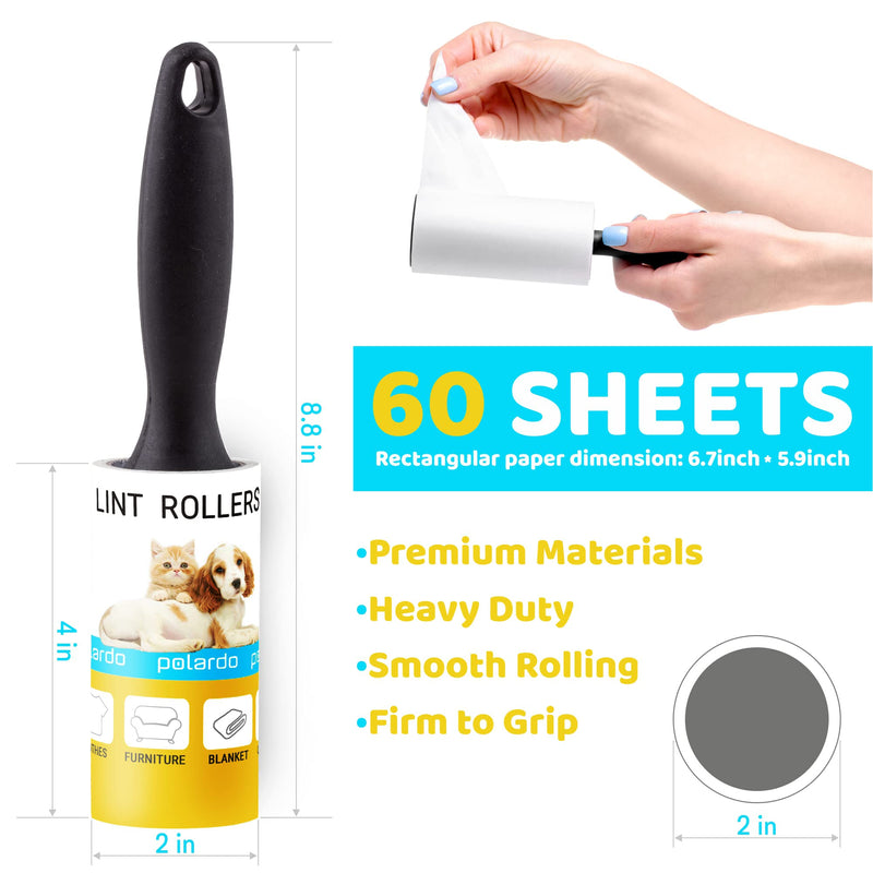 Lint Rollers for Pet Hair, Sticky, Remover for Couch, Clothes Furniture and Carpet. Lint Roller Dog Hair Remover Cat Hair, Animal Hair, Pet Fur, Fuzz. 5 Large Pet Hair Lint Rollers White - NewNest Australia