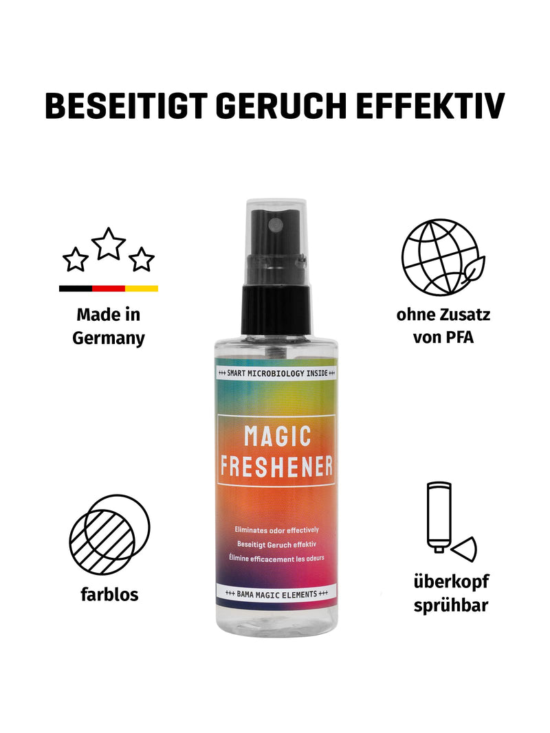 Bama Magic Freshener, Biodegradable Shoe And Textile Deodorant, Effective Against All Odors In The Shoe, On Textiles And Much More, Long-Lasting Effective, Dermatologically Tested, Ph Neutral, 100 Ml - NewNest Australia