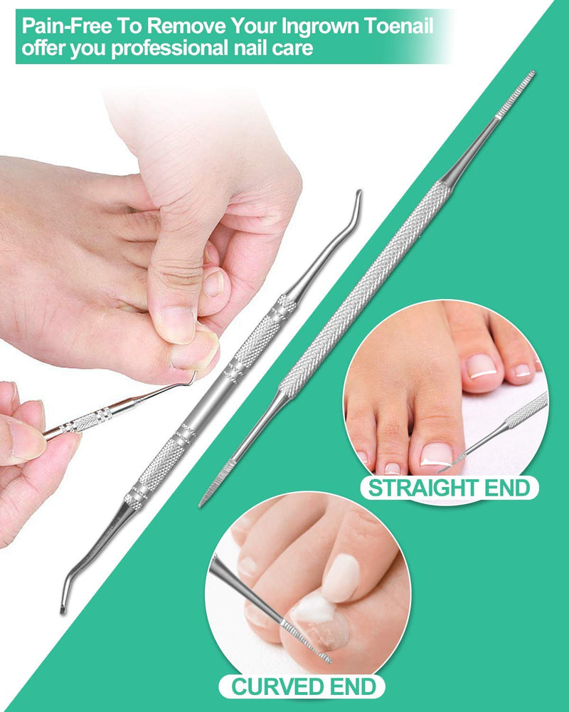 Podiatrist Toenail Clippers, Super Sharp Nail Clippers for Thick & Ingrown Hard Toenail Fingernail. Stainless Steel Pedicure Clippers Toenail Cutters. Professional Pedicure Tool for Men Women Senior Red + Silver - NewNest Australia