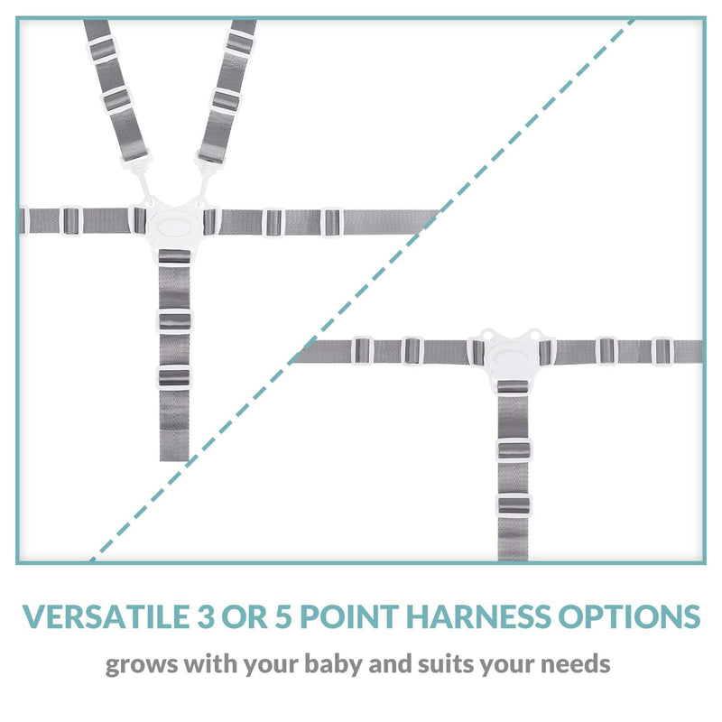 High Chair Straps, Replacement 5 Point Harness Straps Belt for Stroller High Chair Pram Buggy Children Kid - NewNest Australia
