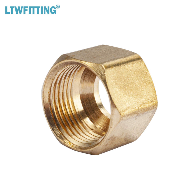 LTWFITTING 3/8-Inch Brass Compression Nut,Brass Compression Fitting(Pack of 25) - NewNest Australia