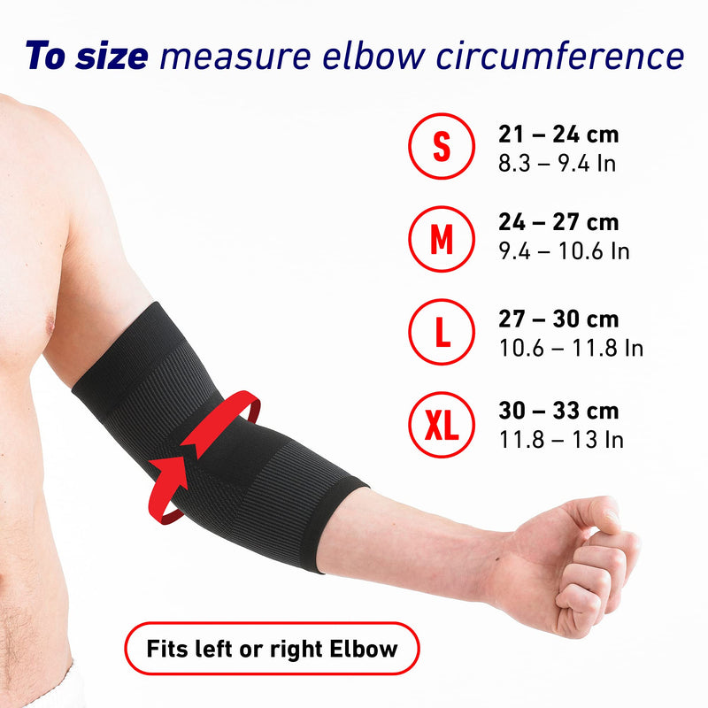 Neo G Elbow Support for Tendonitis, Joint Pain, Tennis, Golf, Sports - Tennis Elbow Brace Arm Support - Multi Zone Elbow Compression Sleeve - Airflow - M MEDIUM: 24 - 27 CM - NewNest Australia