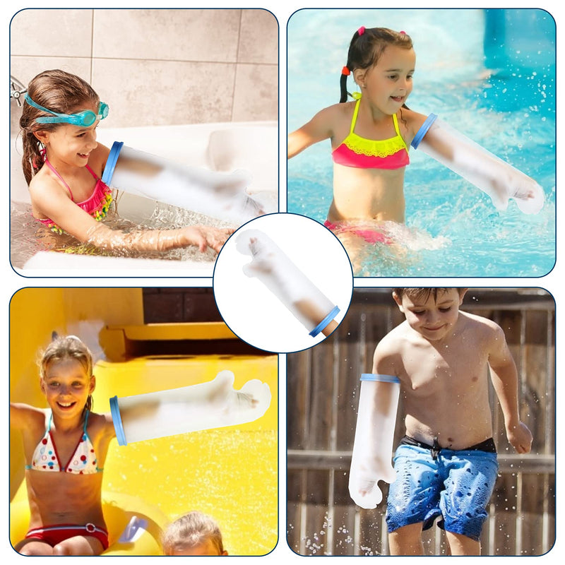 Promifun Kids Waterproof Cast Cover Arm for Shower Bath,Arm Cast Protector to Keep Wounds Dry,Reusable Cast Bag, Cast Sleeve Watertight Seal for Broken Arms, Fingers, Wrists, Hands Kid Full Arm - NewNest Australia