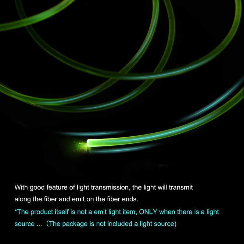 MECCANIXITY PMMA Side Glow Fiber Optic Cable 4mm 1M for LED Light Guide in Home, Hotel 4.0mm x 1m - NewNest Australia