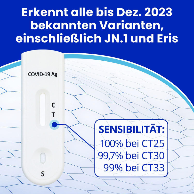 Adeste - NEW 10 x 1 Corona rapid test for home COVID 19 Antigen Rapid Test Swab self-test. Tested for all variants. Non-invasive, non-disturbing, easy. Made in October 2023 - NewNest Australia