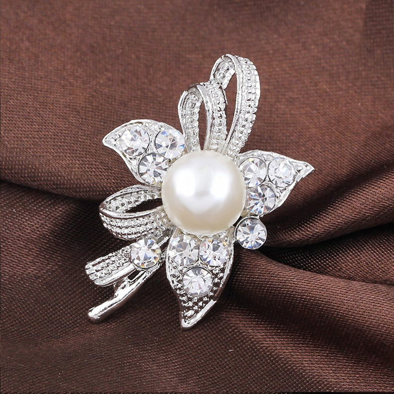 Ezing Lot 24pc Shining Rhinestone Crystal Brooches Pins DIY Wedding Bouquet Kit A - NewNest Australia