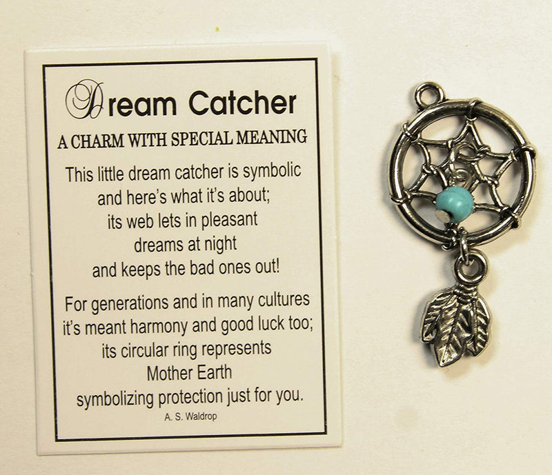 NewNest Australia - Tiny Little Dream Catcher Pocket Charm With Story Card! 