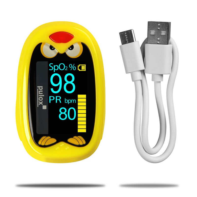 Pulox PO-210B children's pulse oximeter - battery-operated finger pulse oximeter for children and toddlers - NewNest Australia