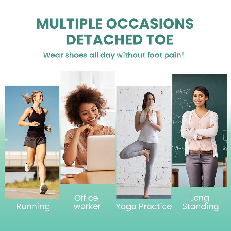 Welnove Gel Toe Separators and Bunion Toe Spacers - 12 Pack Toe Spacers with Aloe Vera Extract Infused - Silicone Bunion Corrector for Curled Toes and Overlapping Toes, Calluse Clear(Aloe Vera) - NewNest Australia