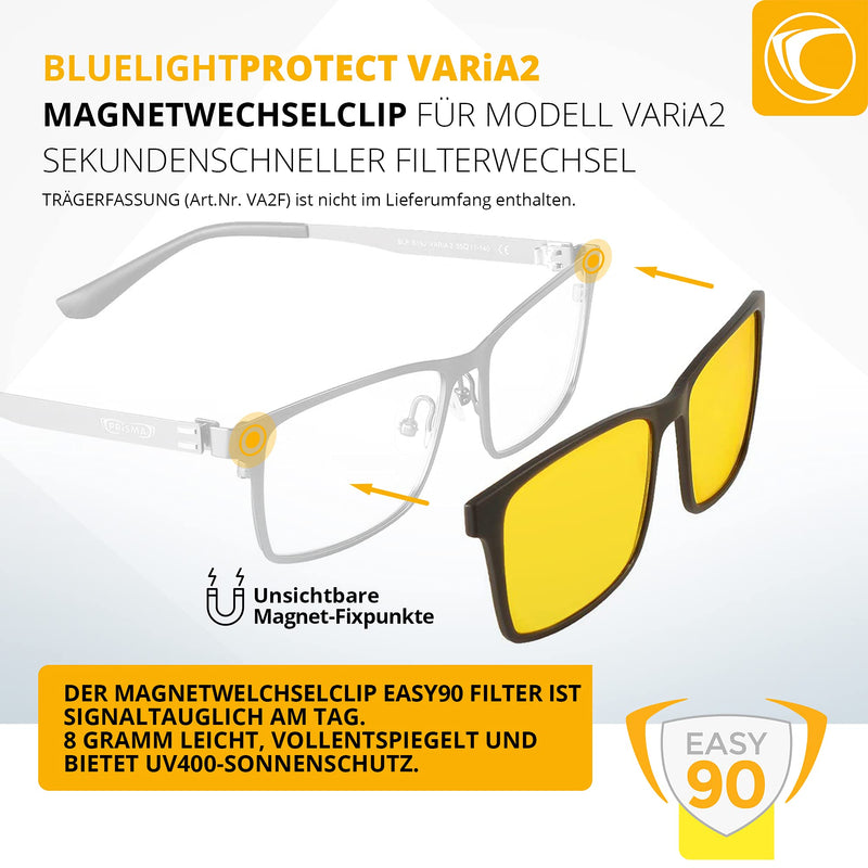 Prisma Varia 2: As Selected - Glasses With Blue Light Magnet Front Filter Or Only Blue Light Magnet Front Filter Or Glasses Frame Only, 08 Easy90 Front Filter - NewNest Australia