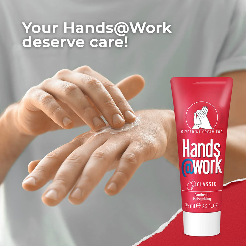 Hands@Work Moisturizing Glycerin And Panthenol Cream For The Hands At Work. Intensively Hydrates The Very Dry Hands Skin. A Barrier Cream Providing Strong Protection Against Excessive Drying - 75 ml - NewNest Australia