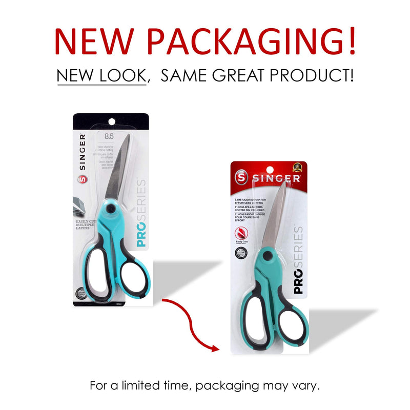 SINGER 00561 8-1/2-Inch ProSeries Heavy Duty Bent Sewing Scissors,Teal - NewNest Australia