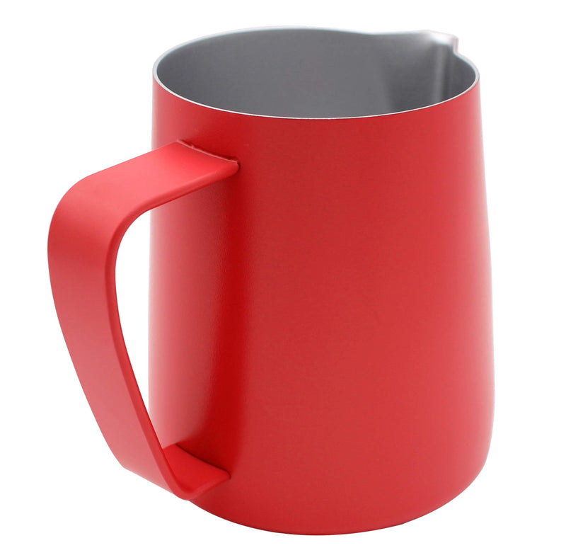 Xiaoyu Non-Stick Stainless Steel Milk Steaming & Frothing Pitcher, Matte Finish, Red, 12 oz/350ml - NewNest Australia