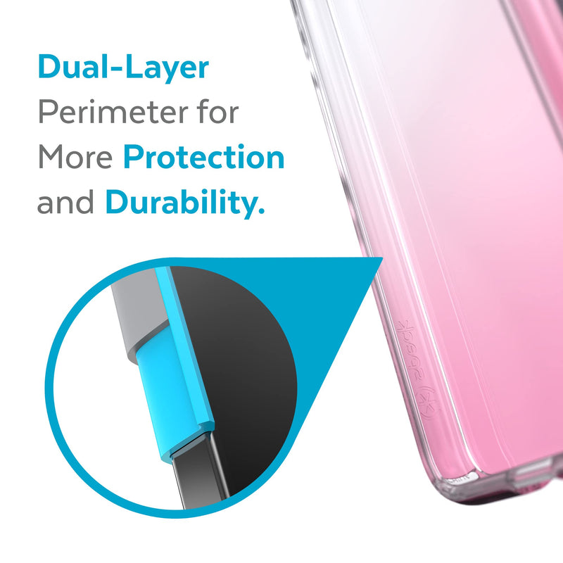 Speck Products Presidio Perfect Clear Ombre Samsung Galaxy S22 Case, Clear/Vintage Rose Fade - NewNest Australia