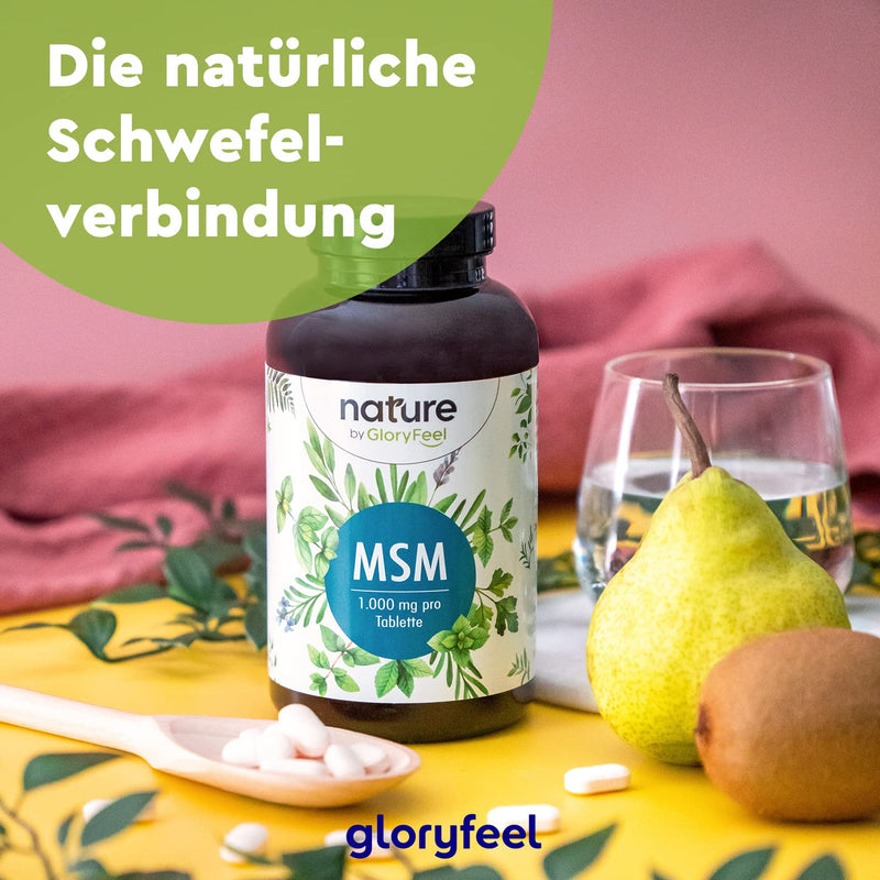 MSM 2000mg + Natural Vitamin C - 365 high-dose tablets - For bones, joints, skin & immune system* - Vegan methylsulfonylmethane - Laboratory tested and made in Germany without additives - NewNest Australia