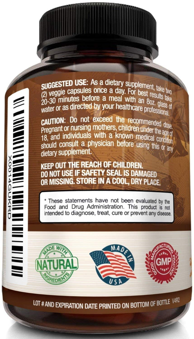 NutriFlair Ceylon Cinnamon (Made with Organic Ceylon Cinnamon) 1200mg per Serving, 120 Capsules - Joint Support, Anti-inflammatory & Antioxidant - True Sri Lanka Cinnamon - NewNest Australia