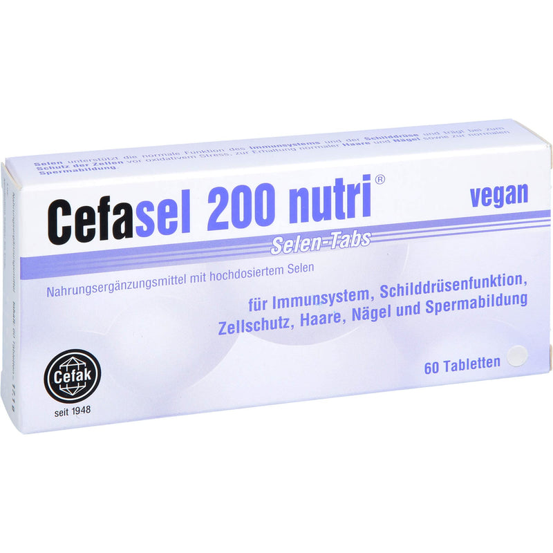 Cefasel 200 Nutri Selenium tabs, 60 pcs - NewNest Australia