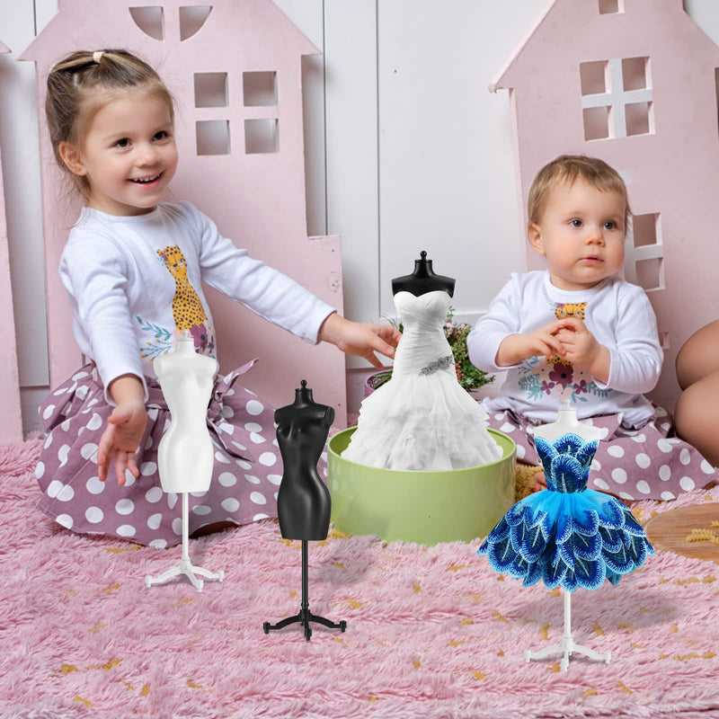 ARTIBETTER 6pcs Doll Dress Form Cloth Gown Display Support Holder Toy Mannequin Model Stand Accessories for Doll Dresses Dollhouse Decoration - NewNest Australia