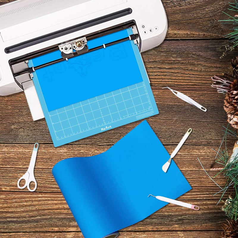 ReArt Cutting Mat Suit for Silhouette Cameo 3 Packs 12” x 12” - Light Grip Adhesive Cutting Mat Replacement Set Mats Vinyl Craft Light Grip 3P - NewNest Australia