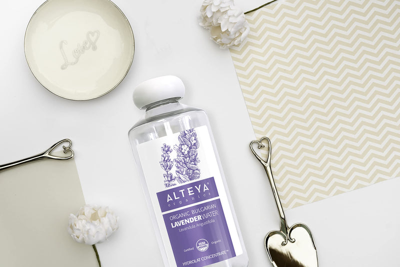 Alteya Organic Lavender Water 500ml - 100% USDA Certified Organic Authentic Pure Natural Flower Water Steam-Distilled and Sold Directly by the Lavender Grower Alteya Organics - NewNest Australia