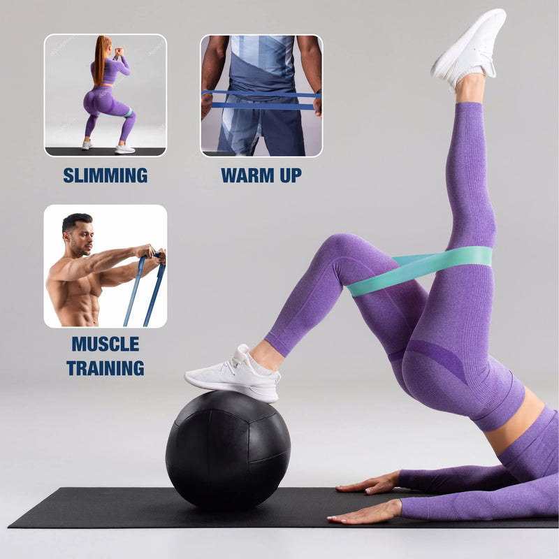 You vs You Resistance Bands with Storage Bag & Instruction, Strong Loop Fitness Band for Home Gym Exercise Workouts Yoga, Tone & Strength Men & Women, Colour Coded Resistance, Sweat Proof BLUE - NewNest Australia