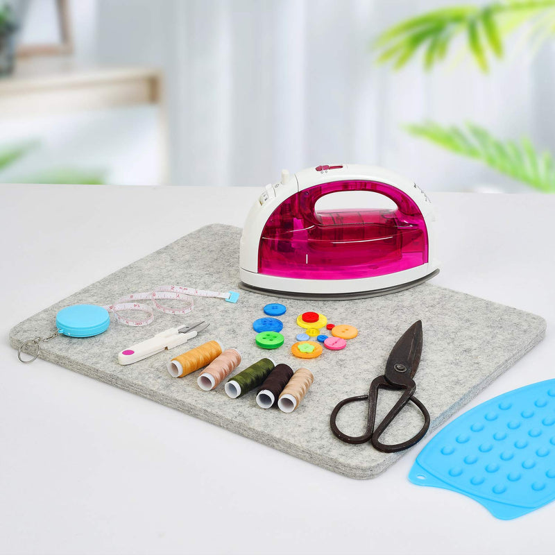 Rdutuok 17x13.5 Inches Wool Pressing Mat for Quilting Ironing Pad 100% Wool from New Zealand Easy Press Wooly Felted Iron Board for Retains Heat, Great for Quilting & Sewing Projects 17" x 13.5" - NewNest Australia