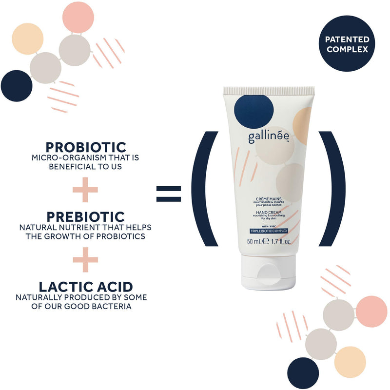 Gallinée Hand Cream – Natural Triple Biotic Hand And Foot Cream with Shea Butter, 50ml - NewNest Australia