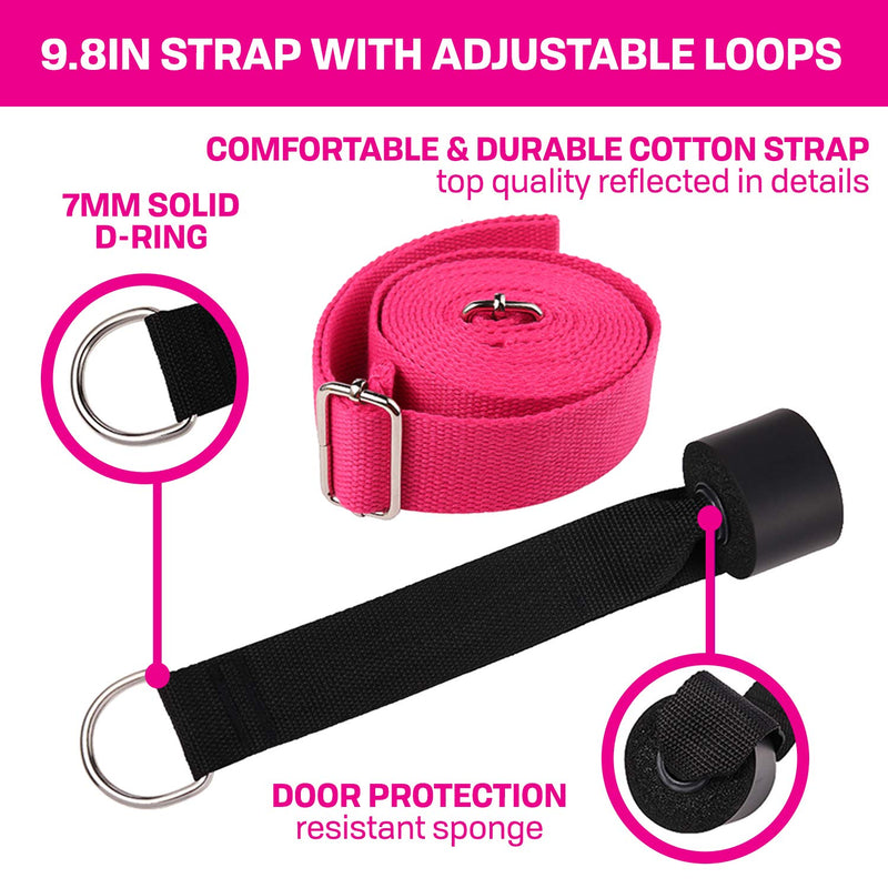 TTolbi Leg Stretcher: Stretching with Door Stretch Strap for Flexibility | Splits Trainer : Dance Equipment for Stretching in Ballet, Cheerleading, Gymnastics Rose - NewNest Australia