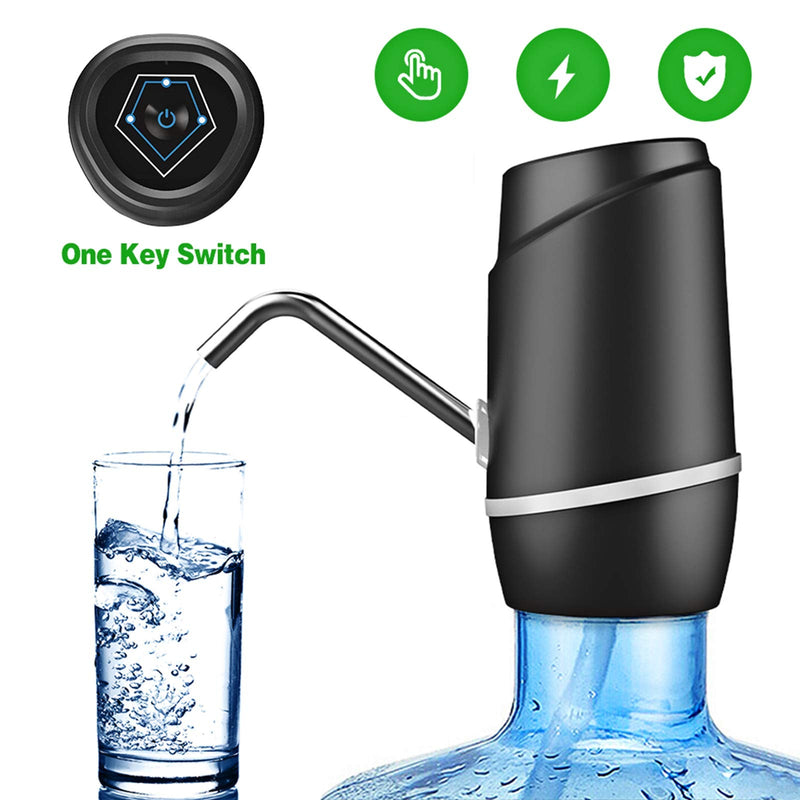 5 Gallon Water Dispenser,Electric Drinking Water Pump Portable Water Dispenser Universal USB Charging Water Bottle Pump For 2-5 Gallon With 2 Silicone - NewNest Australia