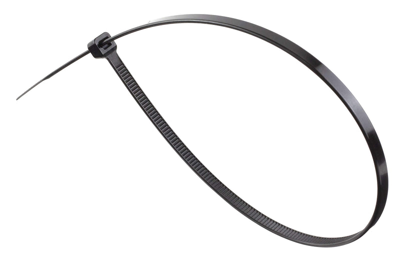 GTSE 14 Inch Black Zip Ties, 100 Pack, 50lb Strength, UV Resistant Long Nylon Cable Ties, Self-Locking 14" Tie Wraps - NewNest Australia