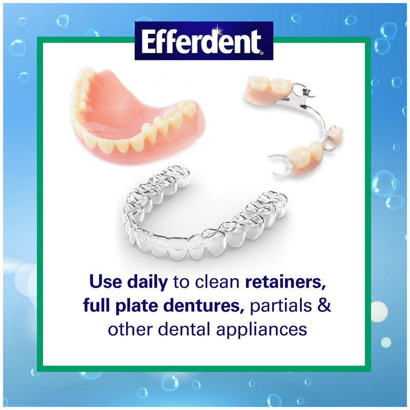 Efferdent Denture Cleanser Tablets, Fresh & Clean, White Minty 44 Count (Pack of 1) 44 Count (Pack of 1) - NewNest Australia