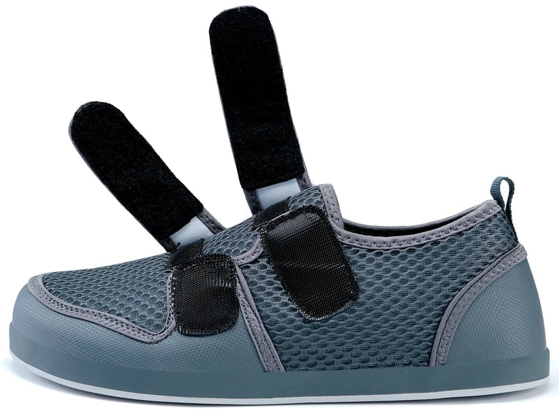 Diabetic Slippers Men Women Arthritis Edema Adjustable Closure Sandals Extra Wide Velcro Casual Shoes Comfortable Rehabilitation Shoes For Seniors 37 Eu Grey - NewNest Australia