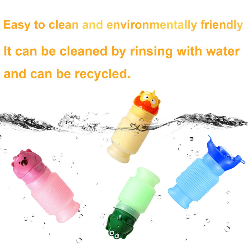 Topcloud Shrinkable Urinal, 750ml Male Female Portable Mobile Toilet Potty Pee Urine Bottle, Reusable Emergency Urinal for Camping Car Travel Traffic Jam and Queuing Blue - NewNest Australia