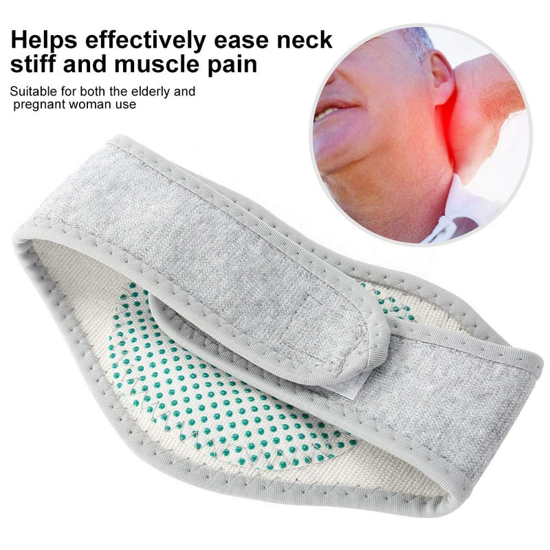 Salmue Neck Warmer with Tourmaline, Magnetic Health Therapy Self-Heating Deep Heat Infrared Neck Massager Cervical Spine Protection Spontaneous Heating Strap, Washable usable - NewNest Australia