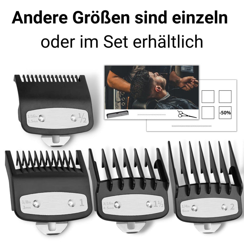 Attachments Hair Clipper 1.5+3 mm Hair Trimmer Attachments Compatible with Wahl Hair Clippers Spare Parts Hairdresser Accessories Barber Set Tools Hair Clipper Attachments + Cleaning Brush Attachments Set x2 (1.5 mm + 3 mm) - NewNest Australia