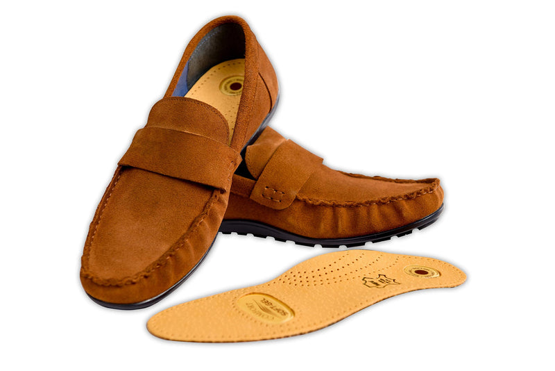 Orthopedic shoe insoles made of leather, high-quality insoles with gel padding for men and women, Kaps Relax Gel, all sizes 38 EUR - NewNest Australia